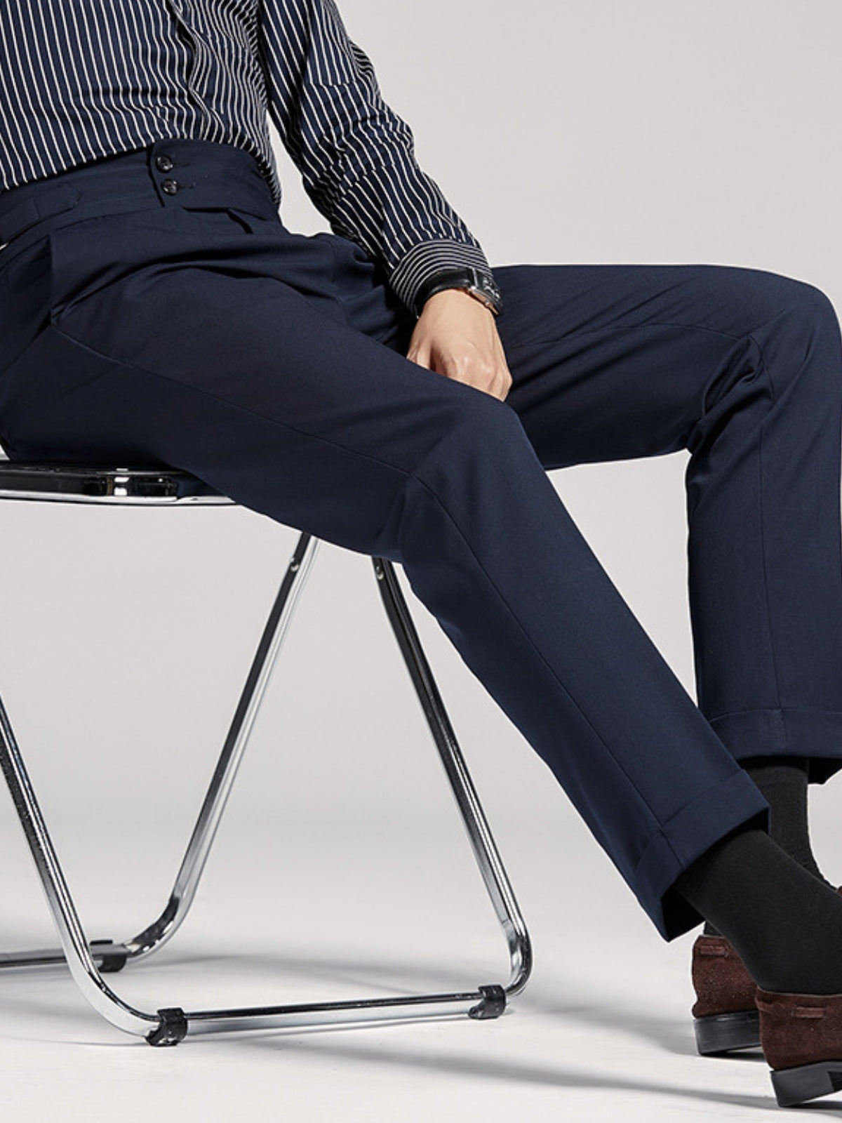 MV Naples Wrinkle Free High-Waist Trousers