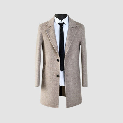 MV Mid-Length Woolen Cashmere Coat