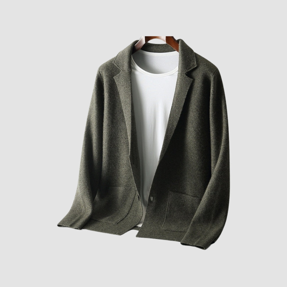 MV V-Neck Pure Cashmere Wool Cardigan