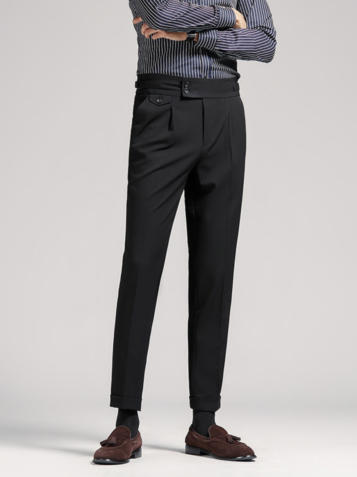 MV Naples Wrinkle Free High-Waist Trousers