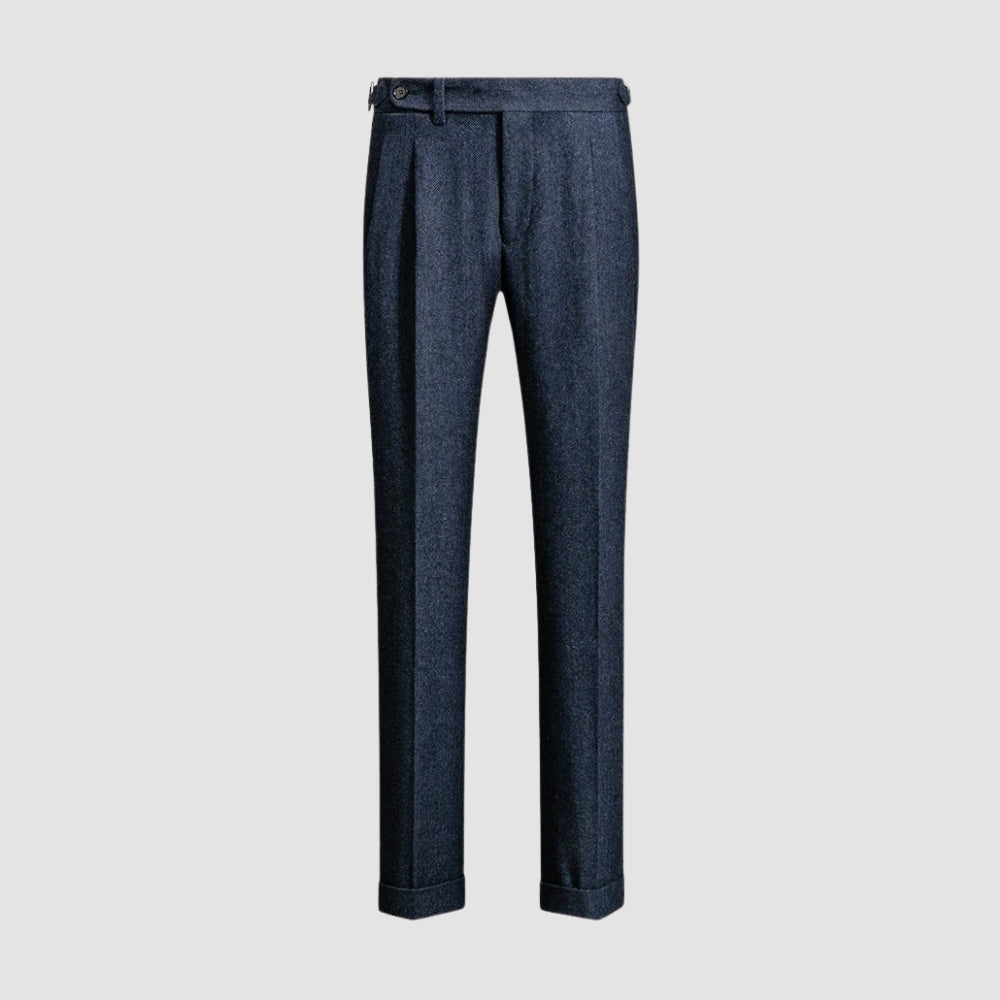 MV Naples Herringbone Tweed Woolen Trousers