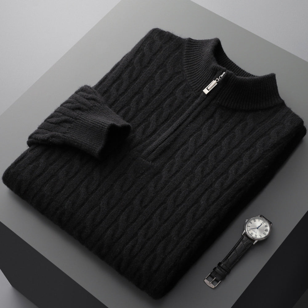 MV Thickened Cashmere Wool Turtleneck Sweater