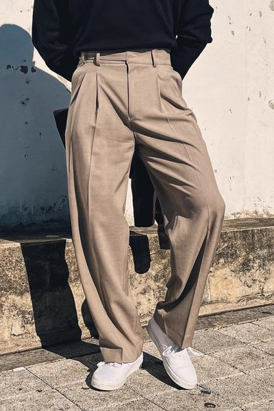 MV Paris Buckle High-Waisted Suit Trousers