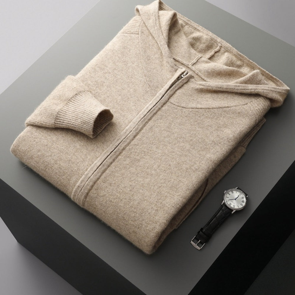 MV Quiet Luxury Hooded Zipper Cashmere (Hoodie + Pants)