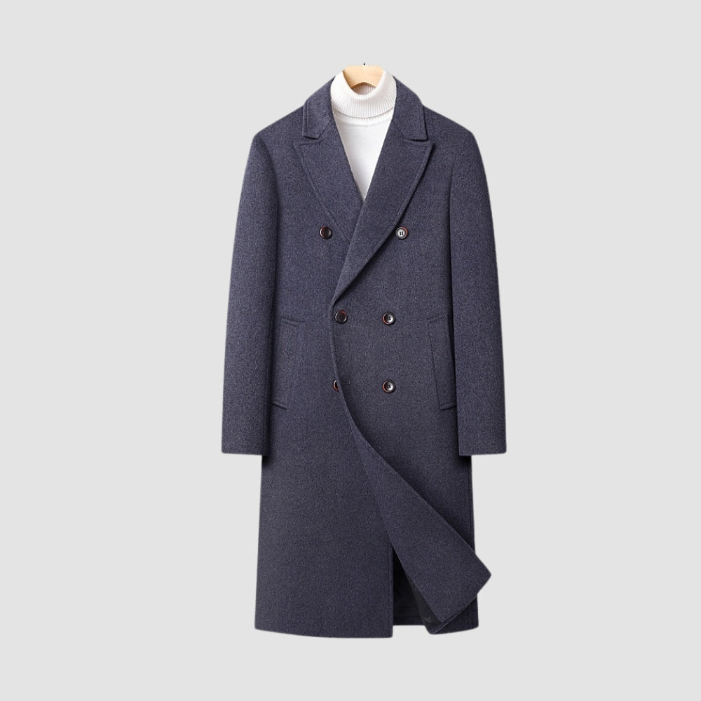 MV Cashmere Double-Breasted Windbreaker Coat