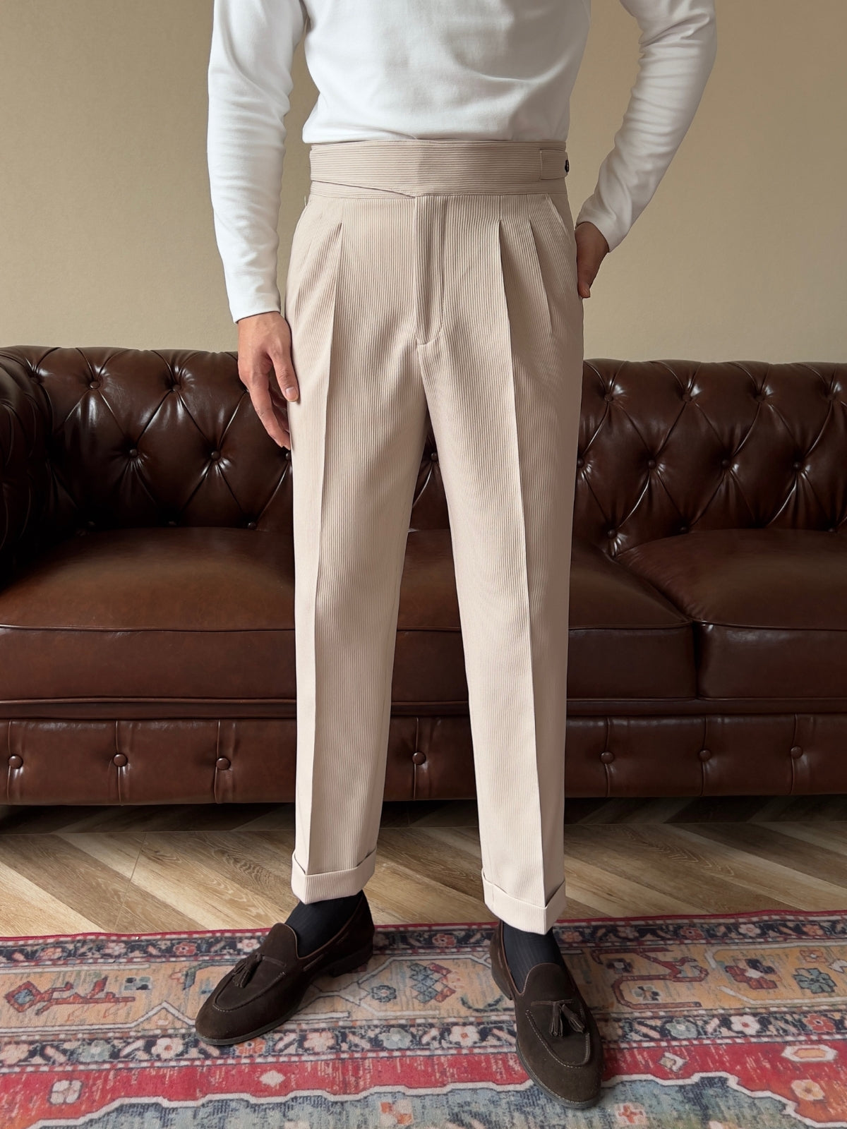 MV Old Money High Waist Gurkha Trousers