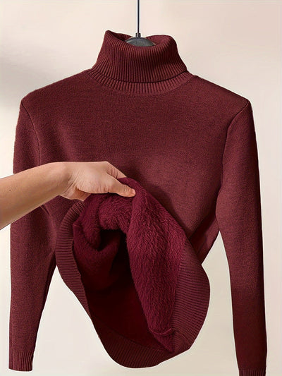 Zoe - Soft Turtle Neck Pullover Jumper