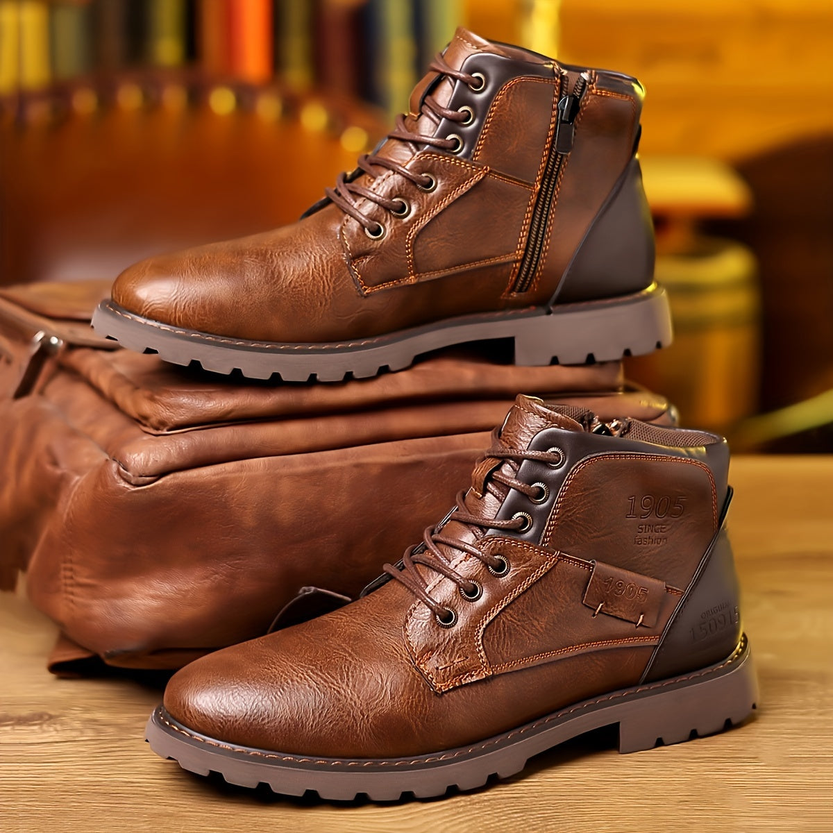 Daniel™ Vintage Lace-Up Boots