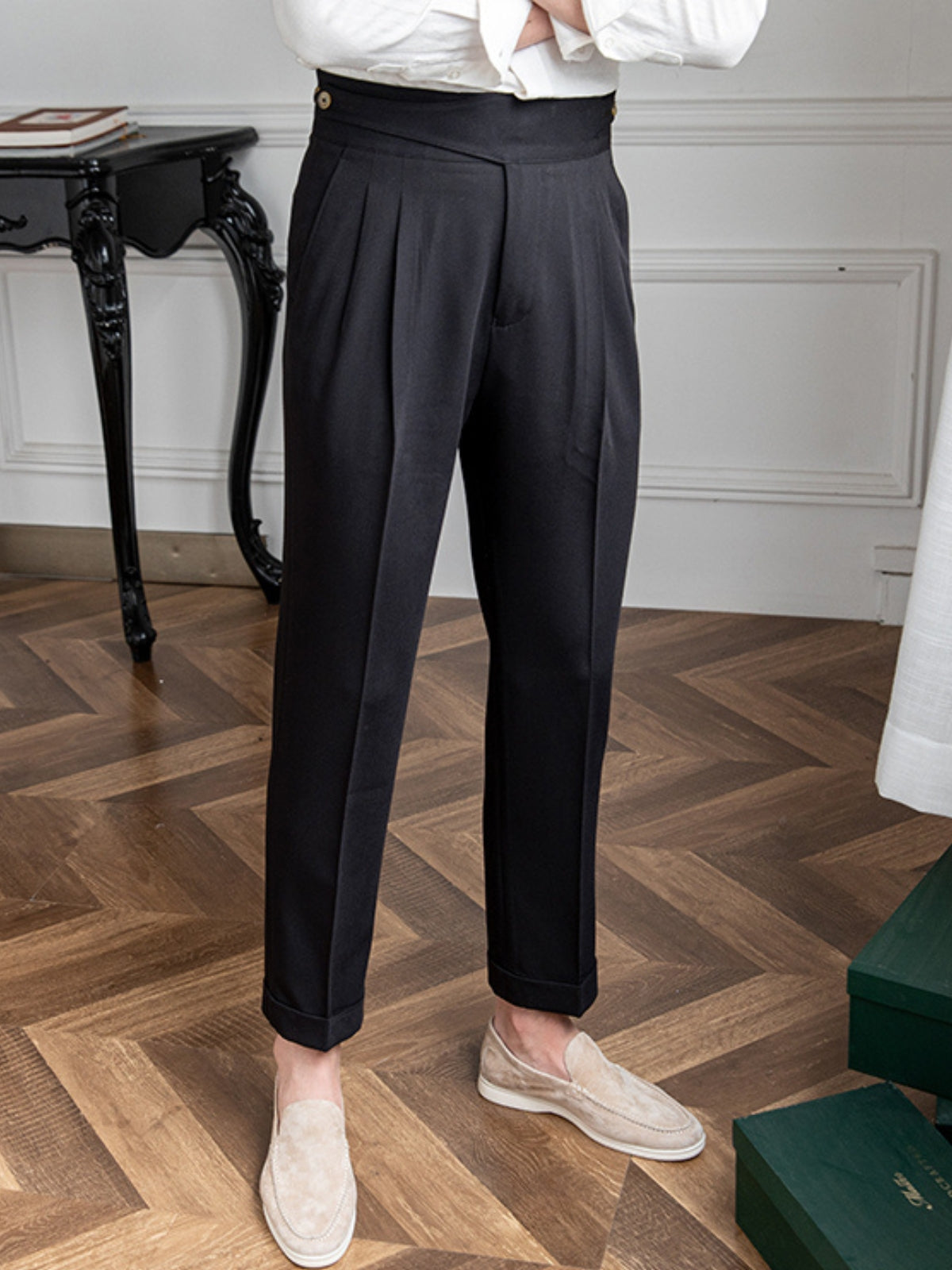 MV Retro Italian Casual Straight Trousers