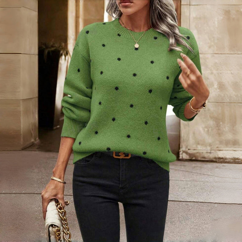 Nina - Polka Dot Knitted Sweater