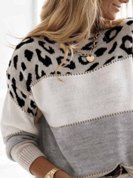 Olivia - Leopard Print Sweater